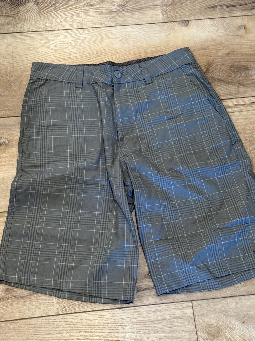 O’Neill Men's Gray Plaid Performance Shorts - 30